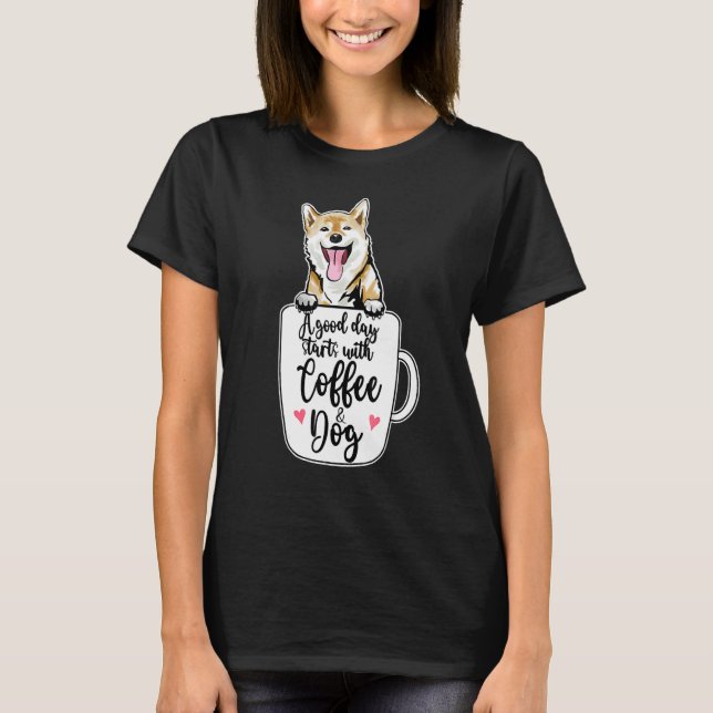 Ainu Dog Hokkaido Dog Coffee Mug Dog   T-Shirt (Front)