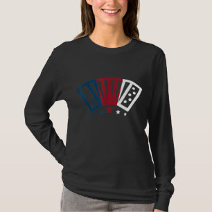 Air Accordion American Flag Music Idea T-Shirt