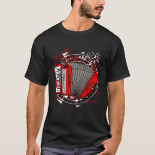 Air Accordion Colours Music Instrut Accordion T-Shirt