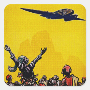 Air Afrique ~ Ligne de Bamako Square Sticker