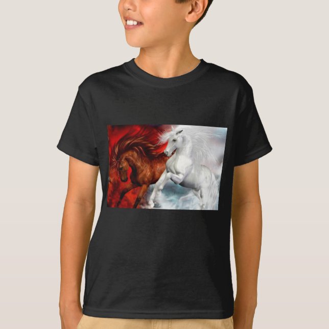 air and fire horses T-shirt (Front)