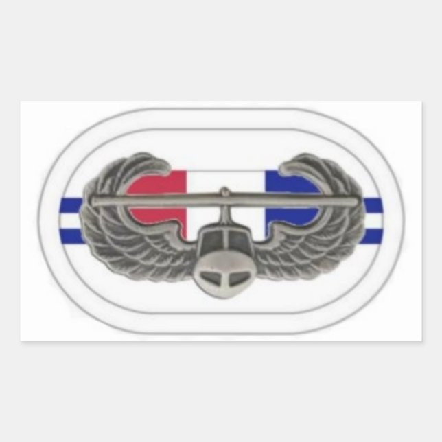 AIR ASSAULT BADGE ON 2D BN 506TH INF OVAL STICKERS (Front)