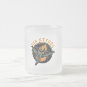 AIR ATTACK FROSTED GLASS COFFEE MUG
