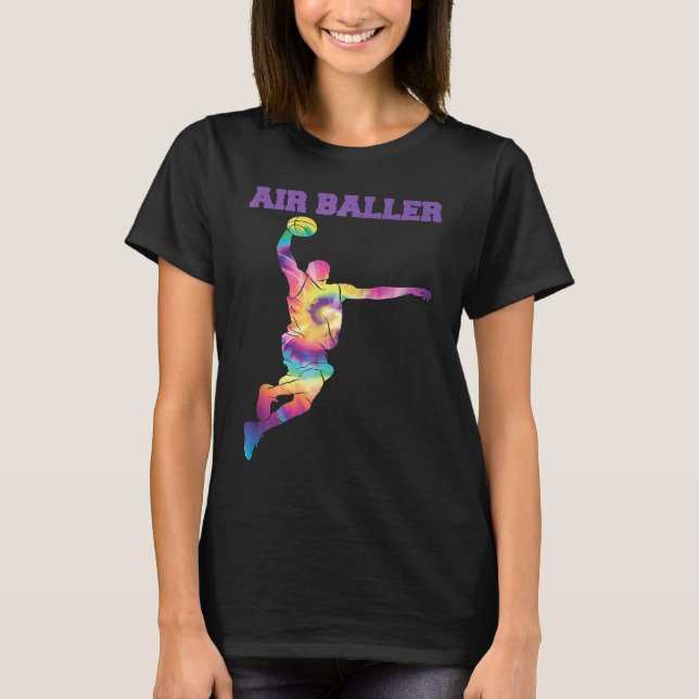 Air Baller Basketball Slam Dunk Raglan T-Shirt (Front)