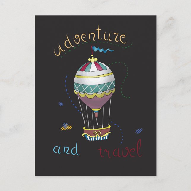 air ballon postcard (Front)