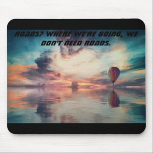 Air balloon - beautiful sky mouse mat