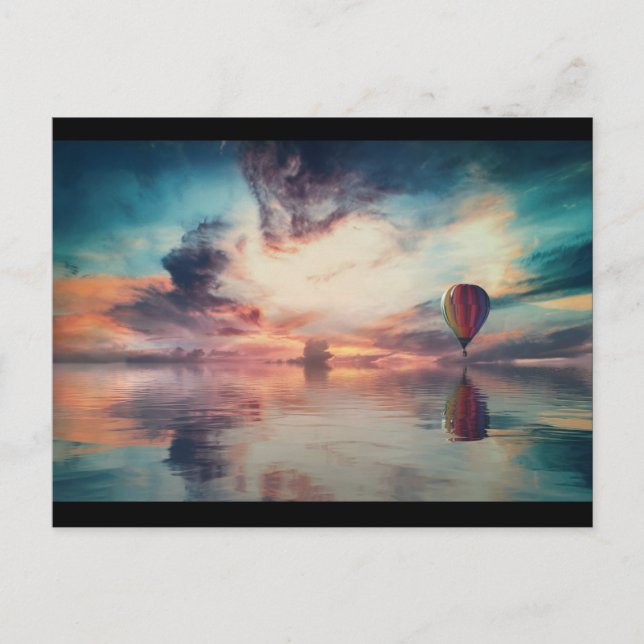 Air balloon - beautiful sky postcard (Front)