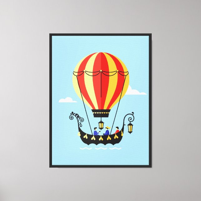 Air balloon canvas print (Front)