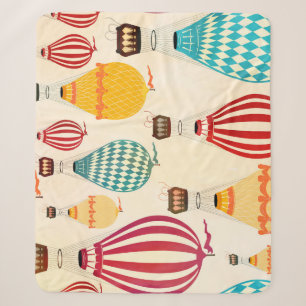 Air balloon: playful pattern design. sherpa blanket