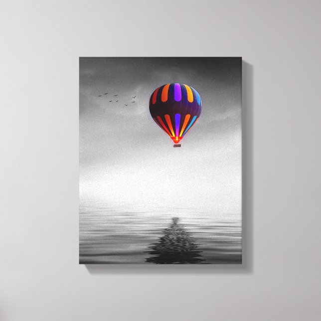 Air Balloon Portrait Canvas Print (Front)