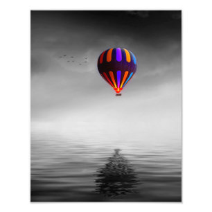 Air Balloon Portrait Photo Print
