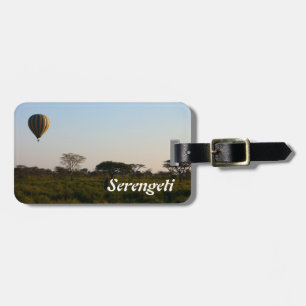 Air balloon safari luggage tag