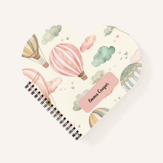 Air Balloons Adventure Kids' Notebook (Front)