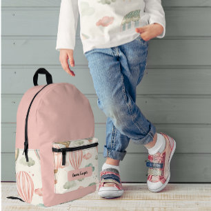 Air Balloons Adventure Kids' Printed Backpack
