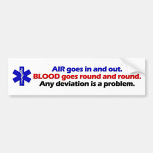 Air/Blood Bumper Sticker