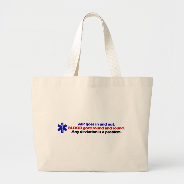 Air/Blood Large Tote Bag (Front)