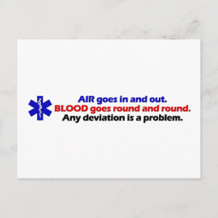 Air/Blood Postcard