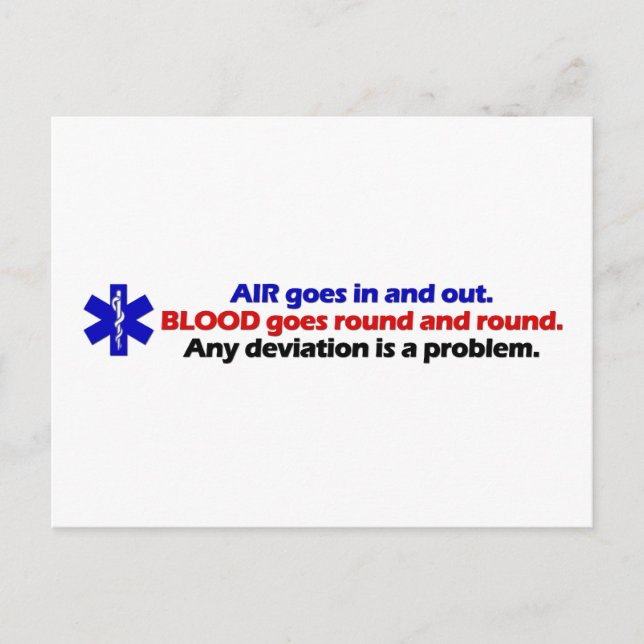 Air/Blood Postcard (Front)
