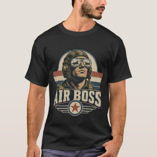 Air Boss Vintage Fighter Pilot T-Shirt
