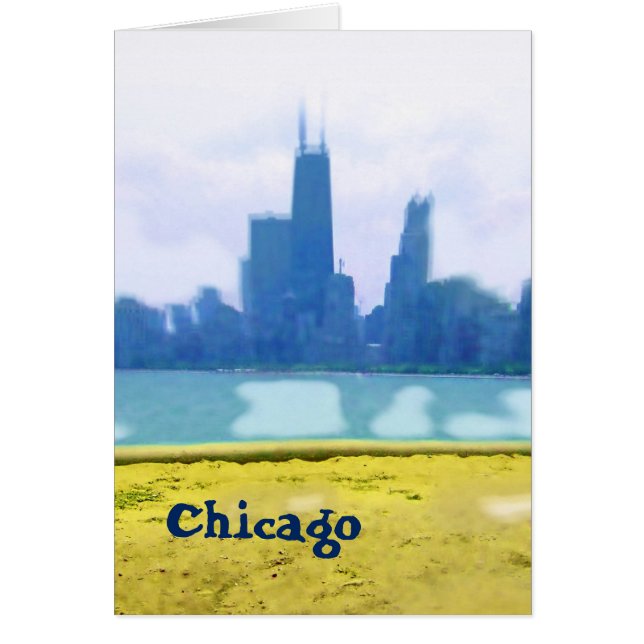 Air Brushed Chicago Skyline Art (Front)