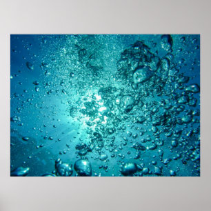 air-bubbles-230014 WATER BUBBLES OCEAN UNDERWATER Poster