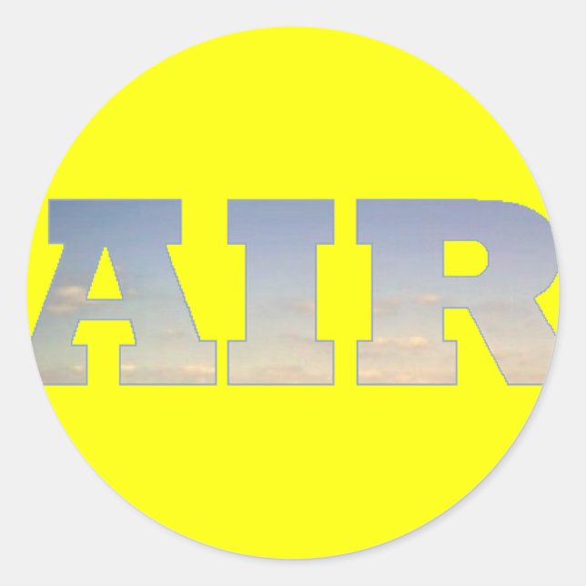 Air Classic Round Sticker (Front)