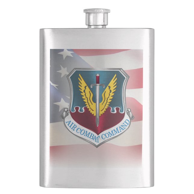 Air Combat Command –“ACC” Hip Flask (Front)