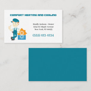 Air Conditioning Heating Service Business Card