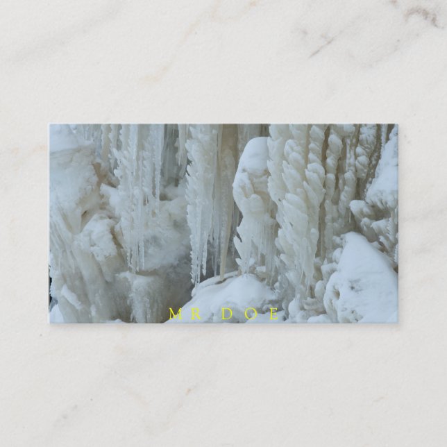 Air Conditioning Refrigeration Service Two-Sided Business Card (Front)