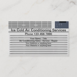Air Conditioning Repair Service Business Card