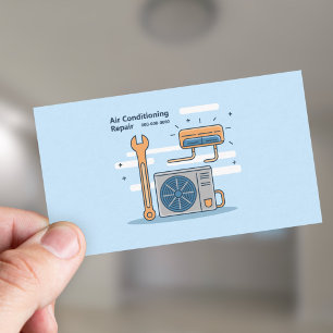 Air Conditioning Repair Service Business Card