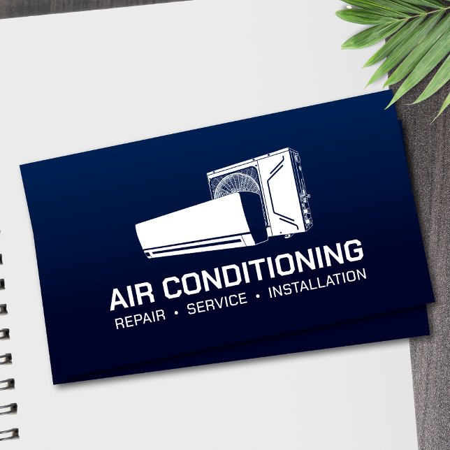 Air Conditioning – Repair • Service • Installation Business Card (Creator Uploaded)