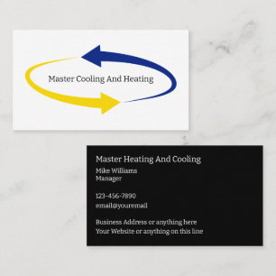 Air Conditioning Service Business Cards