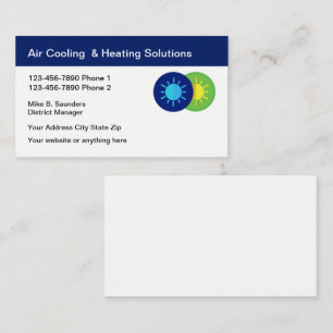 Air Conditioning Service Businesscards Business Ca Business Card
