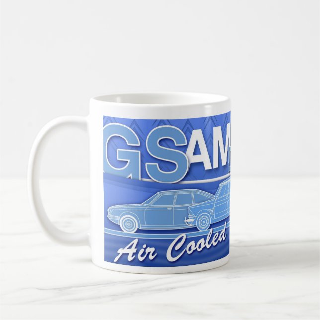 "Air Cooled" Citroen Cars Mug (Left)