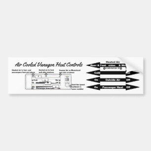 Air Cooled Heat Controls AirCooledVanagon Bumper Sticker