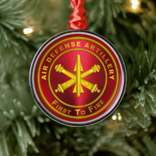 Air Defence Artillery Metal Tree Decoration