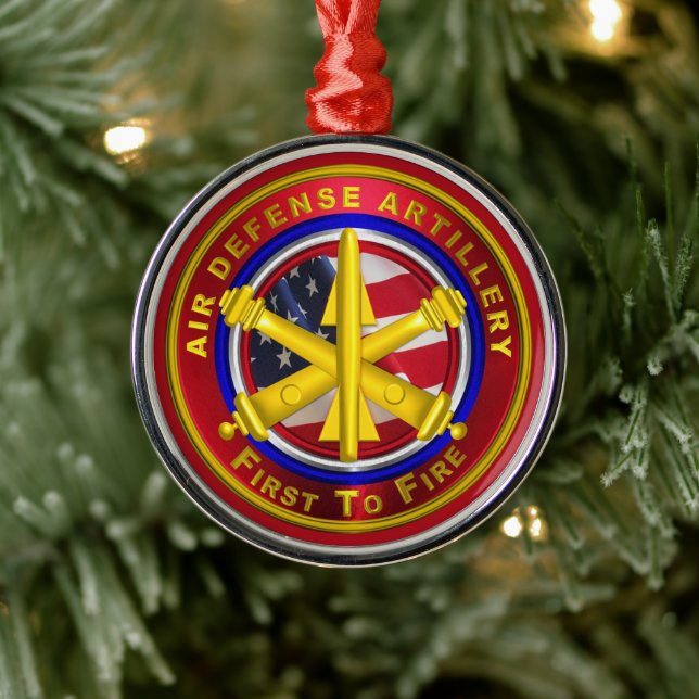 Air Defence Artillery Metal Tree Decoration (Tree)