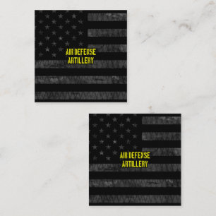 Air Defence Artillery Subdued American Flag Discount Card