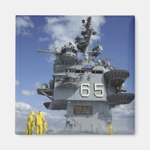 Air department Sailors test the sprinkler syste Magnet