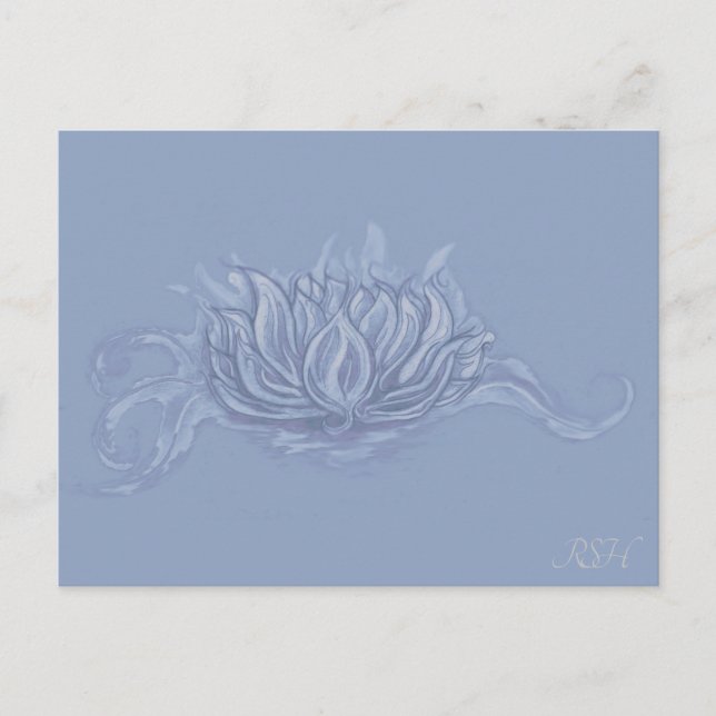 Air Elemental Lotus Postcard (Front)