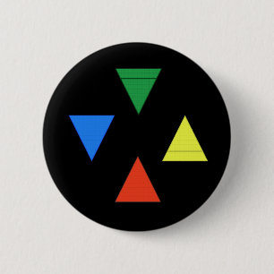 Air Fire Water Earth 6 Cm Round Badge