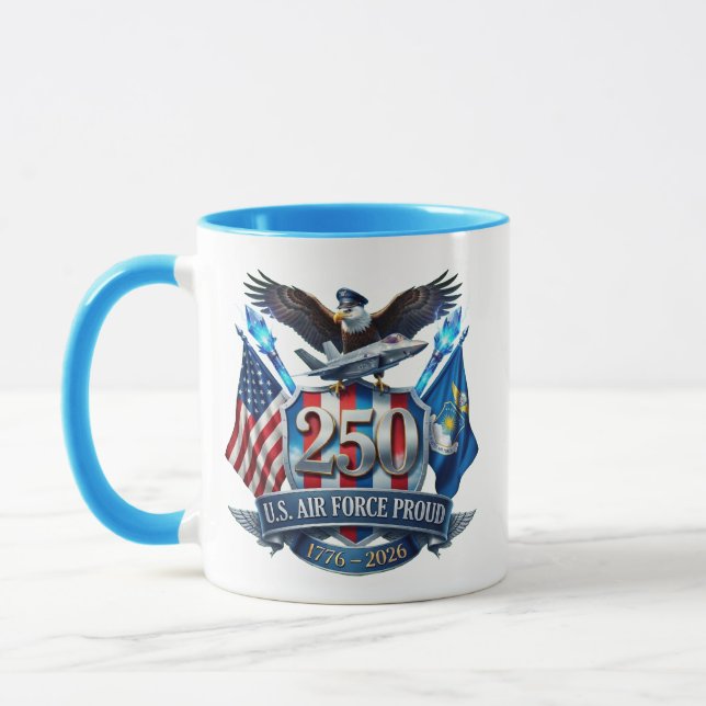 Air Force 250th Anniversary Coffee Mug (Left)