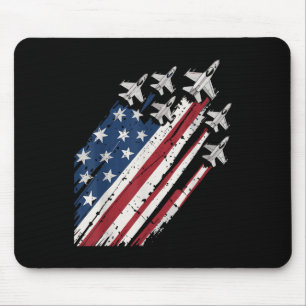 Air Force American Flag Patriotic Red White Blue 4 Mouse Mat