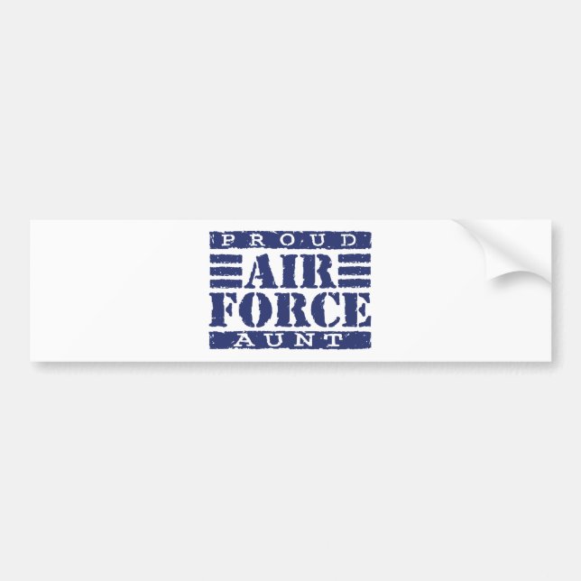 Air Force Aunt Bumper Sticker (Front)