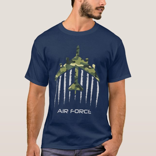 Air Force B-52 Bomber American Flag Veteran Men Wo T-Shirt (Front)