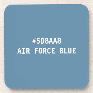 Air Force Blue Hex Colour Code Coaster Set