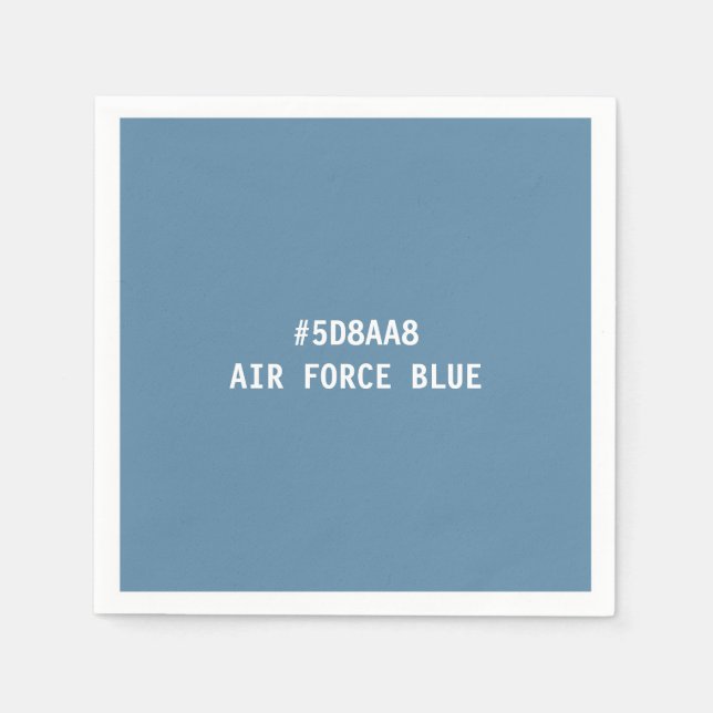 Air Force Blue Hex Colour Code Napkins (Front)