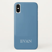 AIR FORCE BLUE Solid Background iPhone X Case