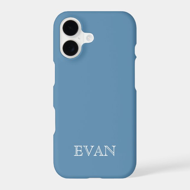 AIR FORCE BLUE Solid Background iPhone X Case (Back)